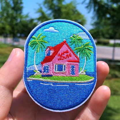 Prajna Wild Adventure Embroidered Patches For Clothing Badges Traveler Mountain Patch For T-shirt Iron On Patches On Clothes DIY