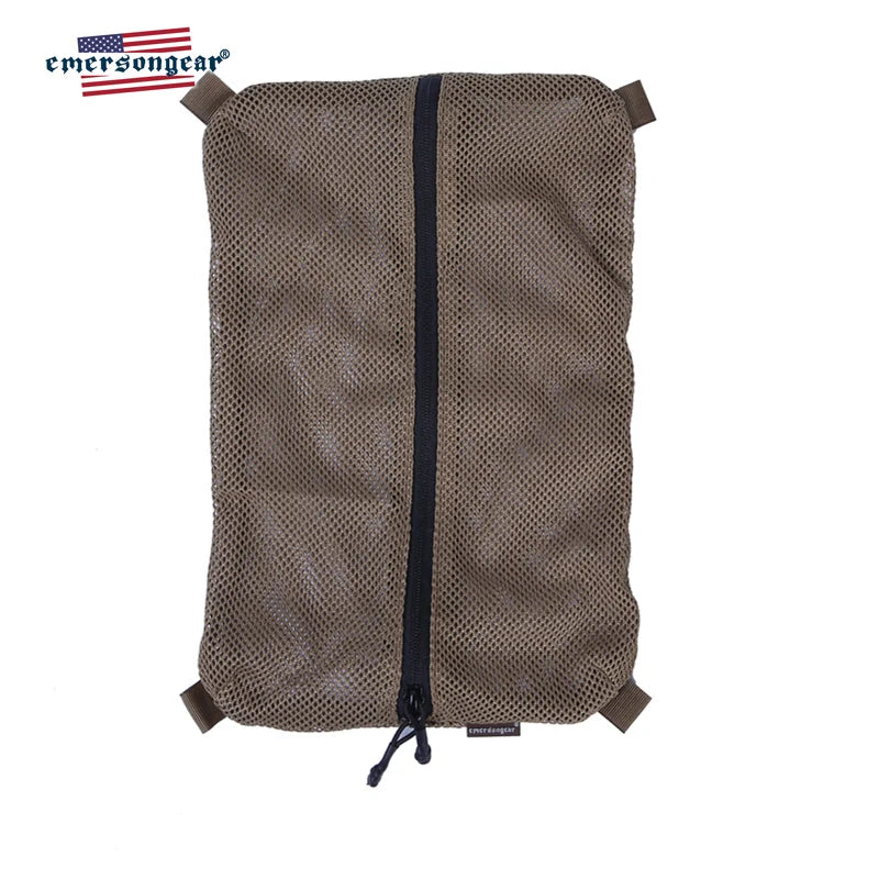 Emersongear Tactical EDC Storage Bags Tool Zippered Panel Airsoft DWR Hunting Hiking Pouch Carrier Holder 29X19cm M