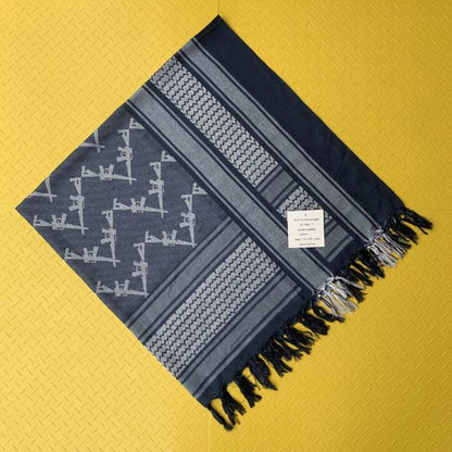 110*110cm Tactical Winter Scarf Lightweight Square Cotton Windproof Scarf Desert Shemagh KeffIyeh Hunting Military Scarf