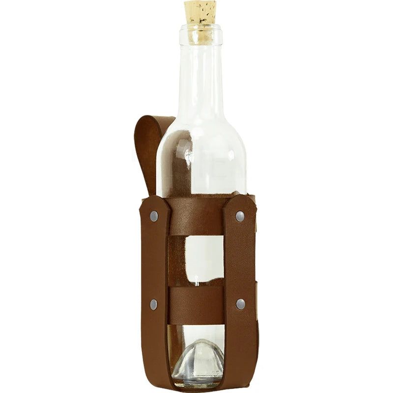 Medieval Water Bottle Pouch Viking Pirate Wine Flask Holder Bag With Leather Belt Loop Beer Hangs Kit For LARP Renaissance Fair