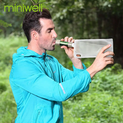 Miniwell L630 personal camping straw water filter survival equipment for drinking water