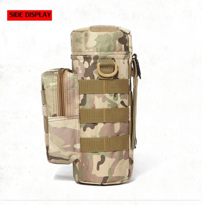 Tactical Molle Zipper Camo Water Bottle Pouches Small Mess Pouch Nylon Waterproof Waist Bag Outdoor Travel Sports Bottle Pouch
