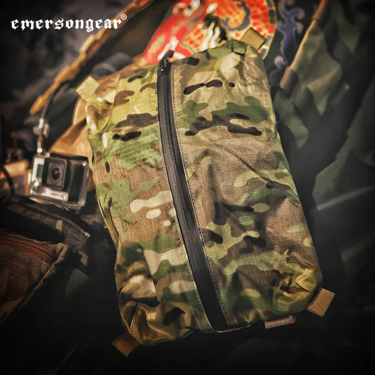 Emersongear Tactical EDC Storage Bags Tool Zippered Panel Airsoft DWR Hunting Hiking Pouch Carrier Holder 29X19cm M