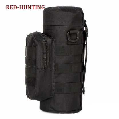 Tactical Molle Zipper Camo Water Bottle Pouches Small Mess Pouch Nylon Waterproof Waist Bag Outdoor Travel Sports Bottle Pouch