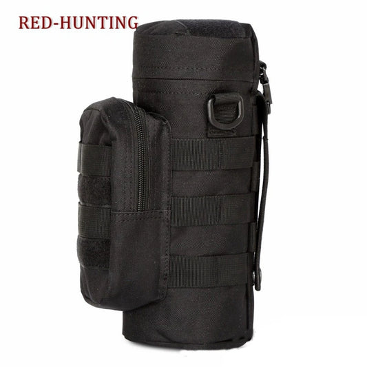 Tactical Molle Zipper Camo Water Bottle Pouches Small Mess Pouch Nylon Waterproof Waist Bag Outdoor Travel Sports Bottle Pouch