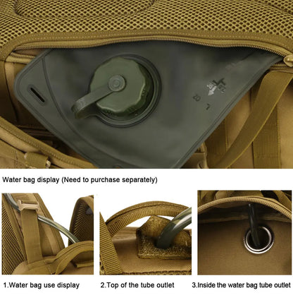 Large Capacity Tactics Backpack Nylon Water-proof Men Multifunctional Hike Camp Travel Bags Mochila