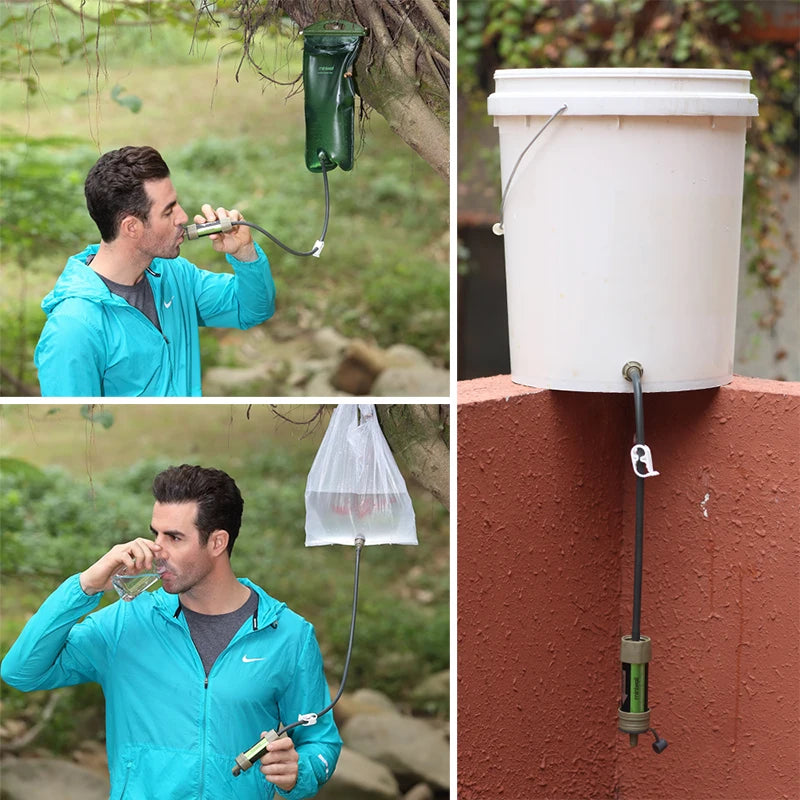Miniwell L630 personal camping straw water filter survival equipment for drinking water