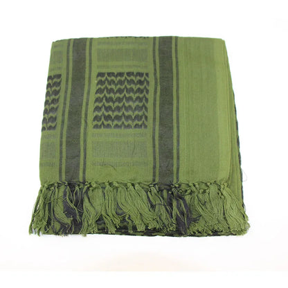 Hot sale Arab Keffiyeh Shemagh Scarf Cotton Winter Shawl Neck Warmer Cover Head Wrap Windproof Tactical Camping Scarf Men Women