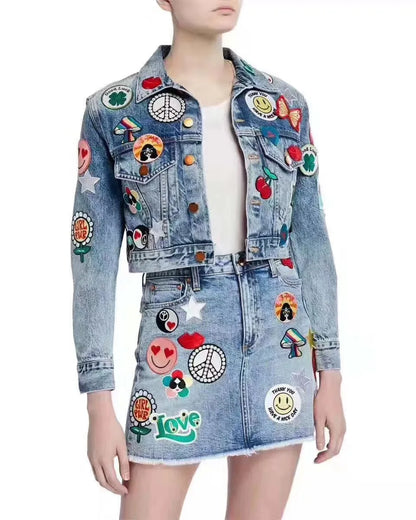 Prajna Wild Adventure Embroidered Patches For Clothing Badges Traveler Mountain Patch For T-shirt Iron On Patches On Clothes DIY