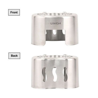Lixada Camping Stove Canteen Cup Hanging Pot with Wood Stove Set Camping Cookware for Outdoor Camping Backpacking Hiking Picnic