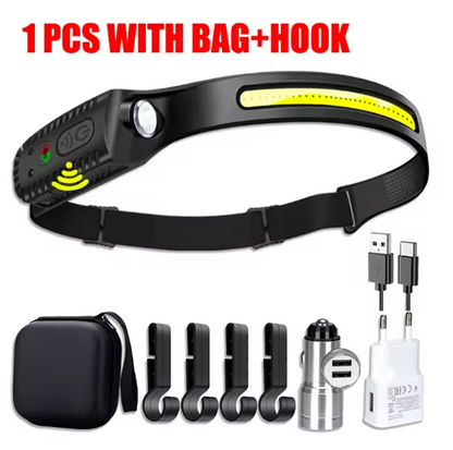 TitanBeam™ XPE+COB Sensor Headlamp