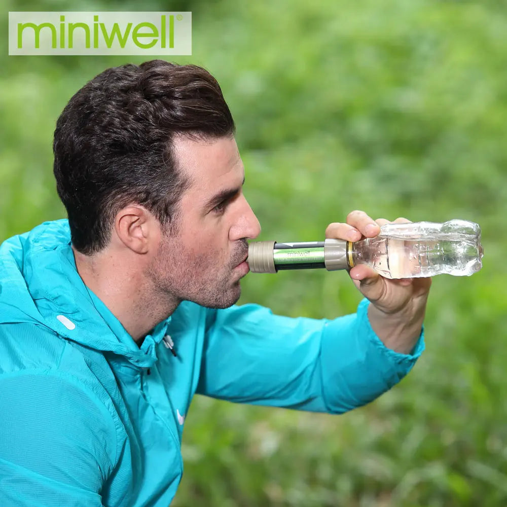 Miniwell L630 personal camping straw water filter survival equipment for drinking water