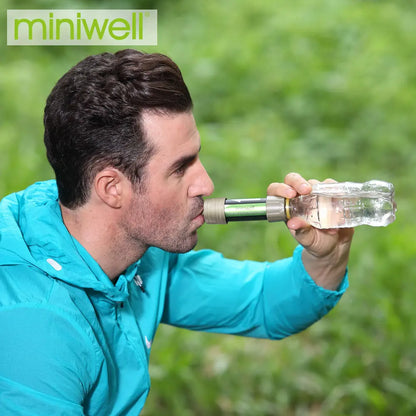 Miniwell L630 personal camping straw water filter survival equipment for drinking water