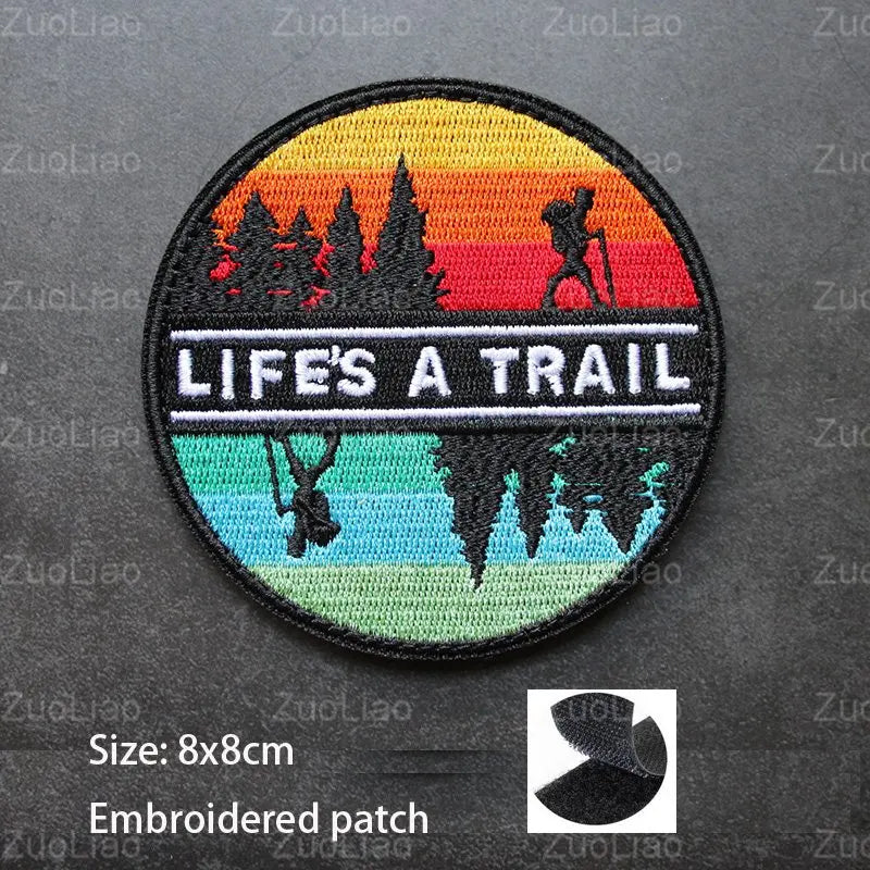3D Embroidery Creative  Gold Coins and Stereo Eagles Armband  No Signal Woven With Hook Loop For Backpack Clothing Custom Patch