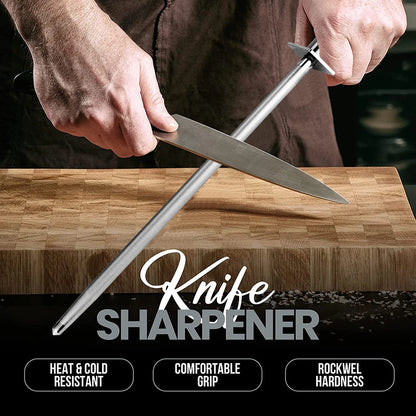 Professional Diamond Knife Sharpener 12 inch Color Wood Handle Handheld Kitchen Knife Sharpener Knife Fast sharp for All Knives