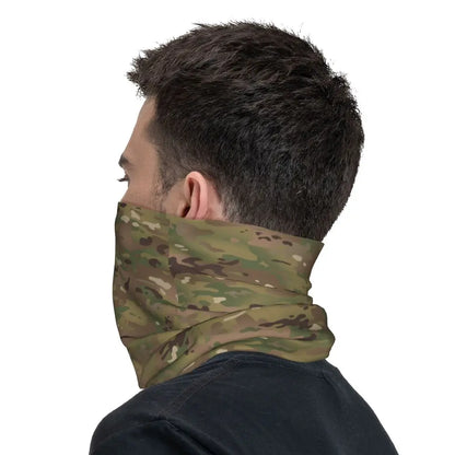 Custom Flecktarn Camo Bandana Neck Gaiter Windproof Face Scarf Cover Men Women Woodland Camouflage Headwear Tube Balaclava