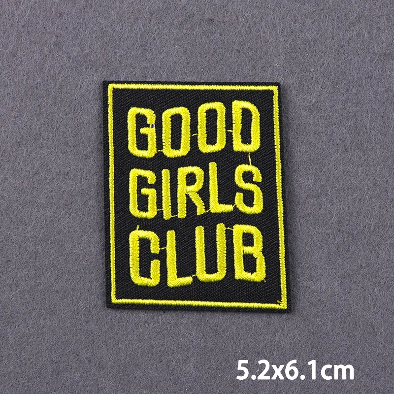Indicative Slogan Patch Iron/Sew On Patches For Clothing Thermoadhesive Patches Embroidery/Fusible Patch Stay Weird Applique DIY