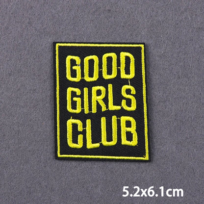 Indicative Slogan Patch Iron/Sew On Patches For Clothing Thermoadhesive Patches Embroidery/Fusible Patch Stay Weird Applique DIY