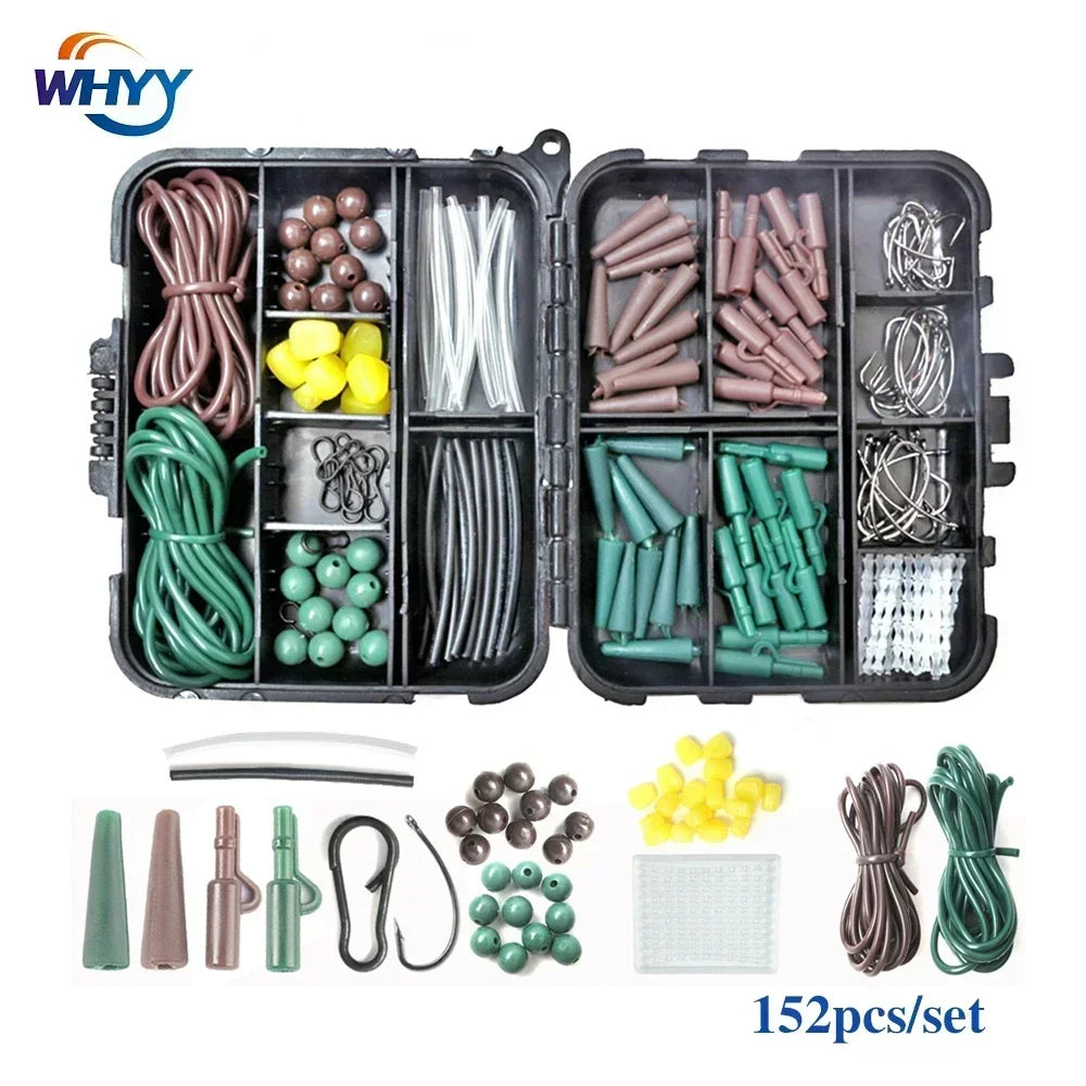 Articulos De Pesca Carp Fishing Tackle Kit Anti Tangle Sleeves Hook Stop Beads Swivels All for Fishing Goods Accessories
