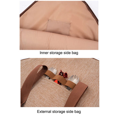 Camping Cast Iron Pot Bag Carrier Portable Barbecue Tray Frying Pan Organizer Large-capacity Protection Picnic Camping Supplies