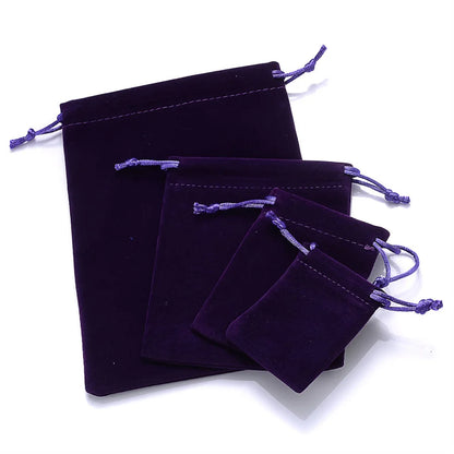 10Pcs/Lot Drawstring Velvet Sachet 5x7/7x9/10x12/13x18cm Pouches Small Size Jewelry Gift Display Packing Bags Can Customized