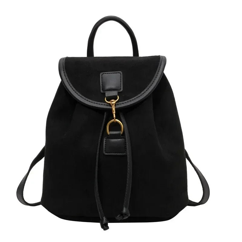 Fashion Women's Stylish Double Shoulder Backpack Large Capacity College Book Bag with Elegant Design Trendy Handbag for Students