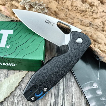 CR 5390 Tactical Piet Pocket Folding Knife 8Cr13Mov Blade, Black Nylon Glass Fiber Handles Outdoor Camping Hunting EDC Knives