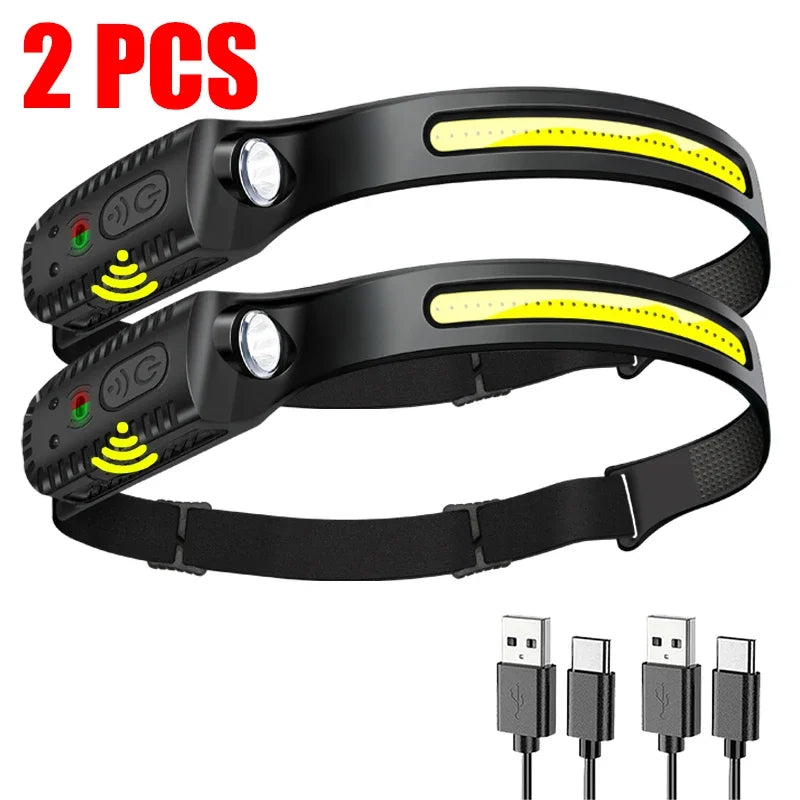 USB Rechargeable LED Sensor Headlamp
