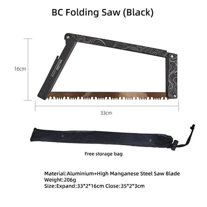Wellhike Outdoor Folding Handsaw Multi-functional Portable Handsaw Camping Quick Steel Bar Wilderness Wood Cutting Tools
