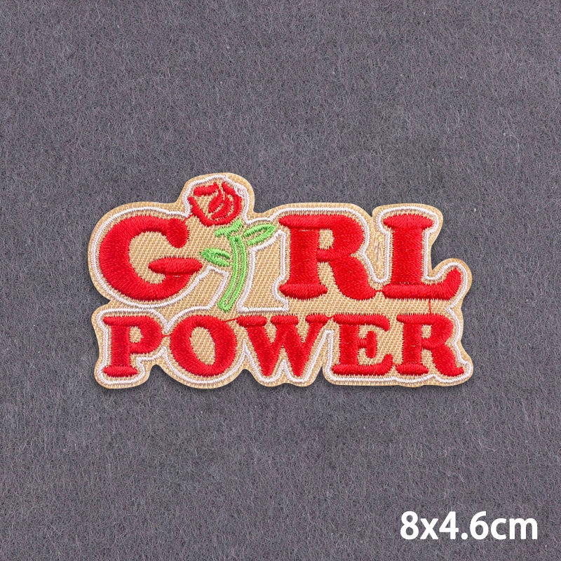 Indicative Slogan Patch Iron/Sew On Patches For Clothing Thermoadhesive Patches Embroidery/Fusible Patch Stay Weird Applique DIY