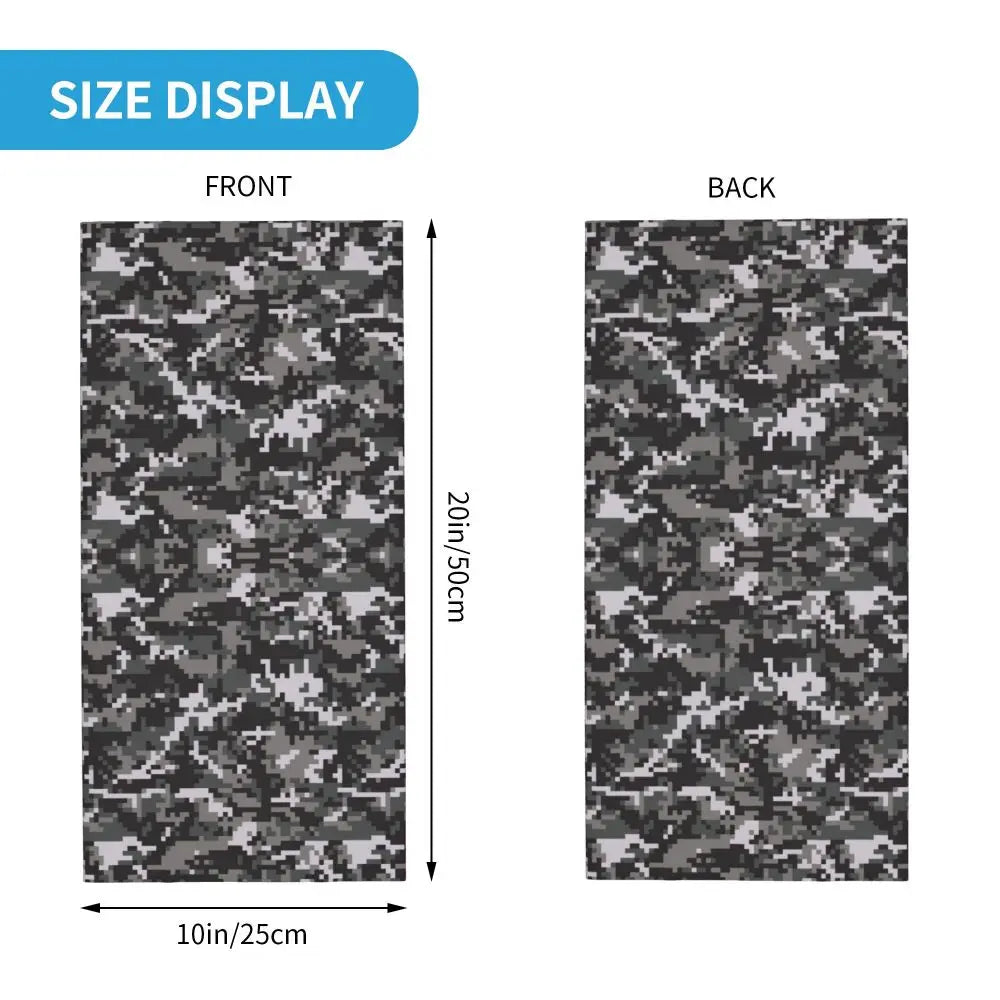 Custom Flecktarn Camo Bandana Neck Gaiter Windproof Face Scarf Cover Men Women Woodland Camouflage Headwear Tube Balaclava