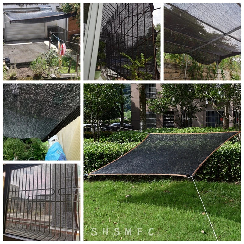 12 Pin Anti-UV HDPE Shading Net Garden Balcony Succulent Plant Sunshade Net Outdoor Swimming Pool Sun Shade Net Car Cover