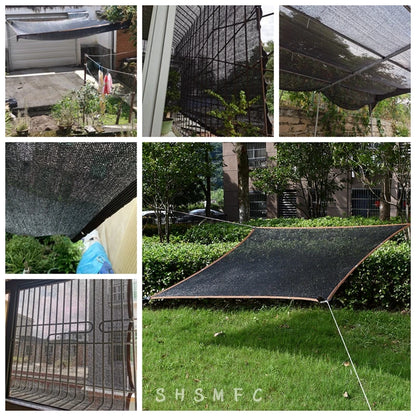 12 Pin Anti-UV HDPE Shading Net Garden Balcony Succulent Plant Sunshade Net Outdoor Swimming Pool Sun Shade Net Car Cover