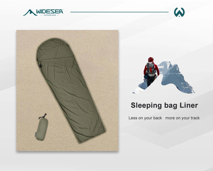 Outdoor Camping Sleeping Bag Liner Ultralight Mummy Sleeping Bag Backpack Liner Single Person Travel  Sleeping Bag