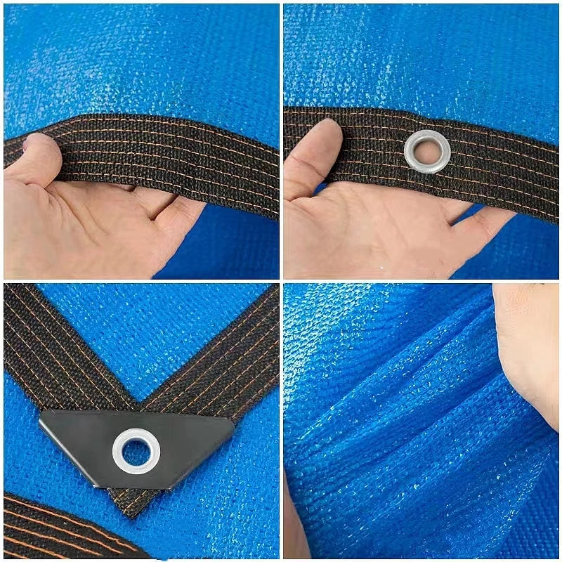 12 Pin Anti-UV HDPE Shading Net Garden Balcony Succulent Plant Sunshade Net Outdoor Swimming Pool Sun Shade Net Car Cover
