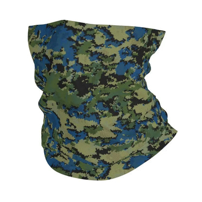 Custom Flecktarn Camo Bandana Neck Gaiter Windproof Face Scarf Cover Men Women Woodland Camouflage Headwear Tube Balaclava