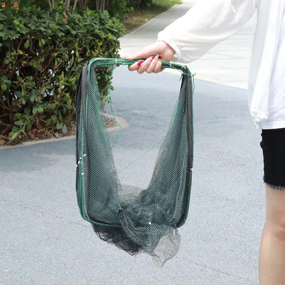 Mesh for Fishing Crayfish Net Fish Trap Foldable Crayfish Catcher Casting Network Crab Trap Catchers Cage Fishing Accessories