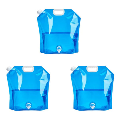 5/10L Camping Water Bag Portable Folding Water Bucket Large Water Container Outdoor Travel Collapsible Pouch Can Camping Supplie