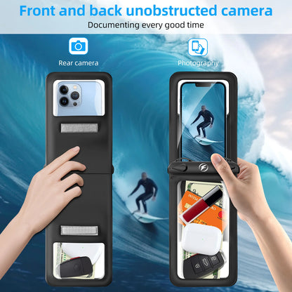 Waterproof Underwater PVC Package Pouch Diving Bags For iPhone Outdoor Mobile Phone Double Pocket Case For Samsung Xiaomi Huawei