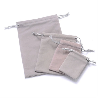 10Pcs/Lot Drawstring Velvet Sachet 5x7/7x9/10x12/13x18cm Pouches Small Size Jewelry Gift Display Packing Bags Can Customized