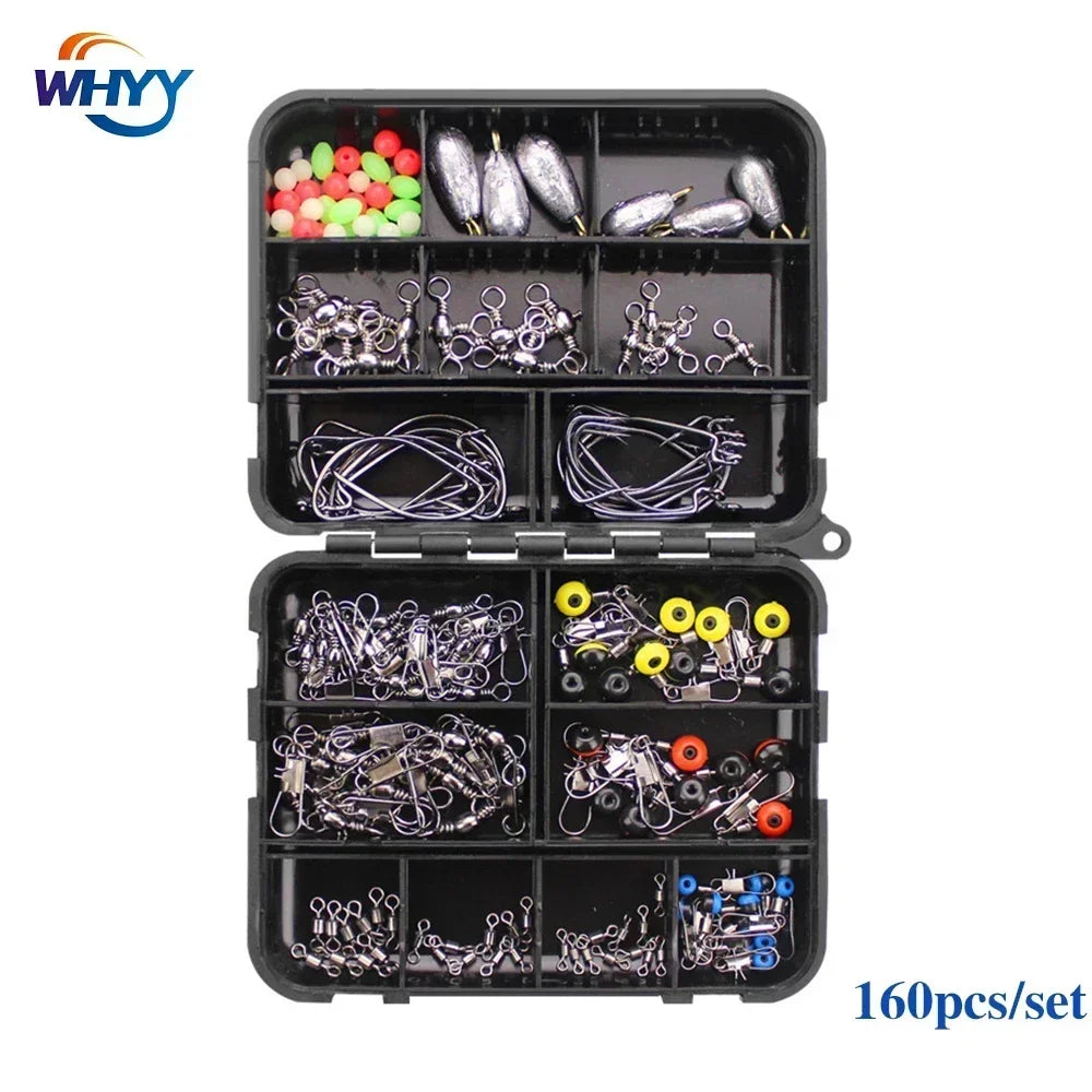 Articulos De Pesca Carp Fishing Tackle Kit Anti Tangle Sleeves Hook Stop Beads Swivels All for Fishing Goods Accessories