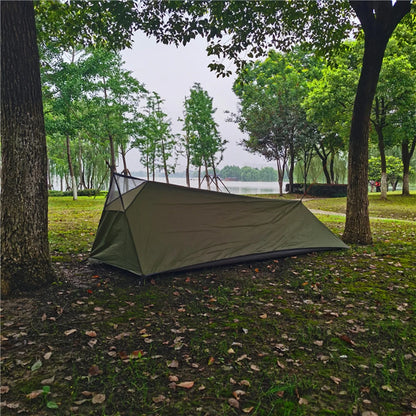 Backpacking Tent Outdoor Camping Sleeping Bag Tent Lightweight Single Person Tent with Mosquito Net