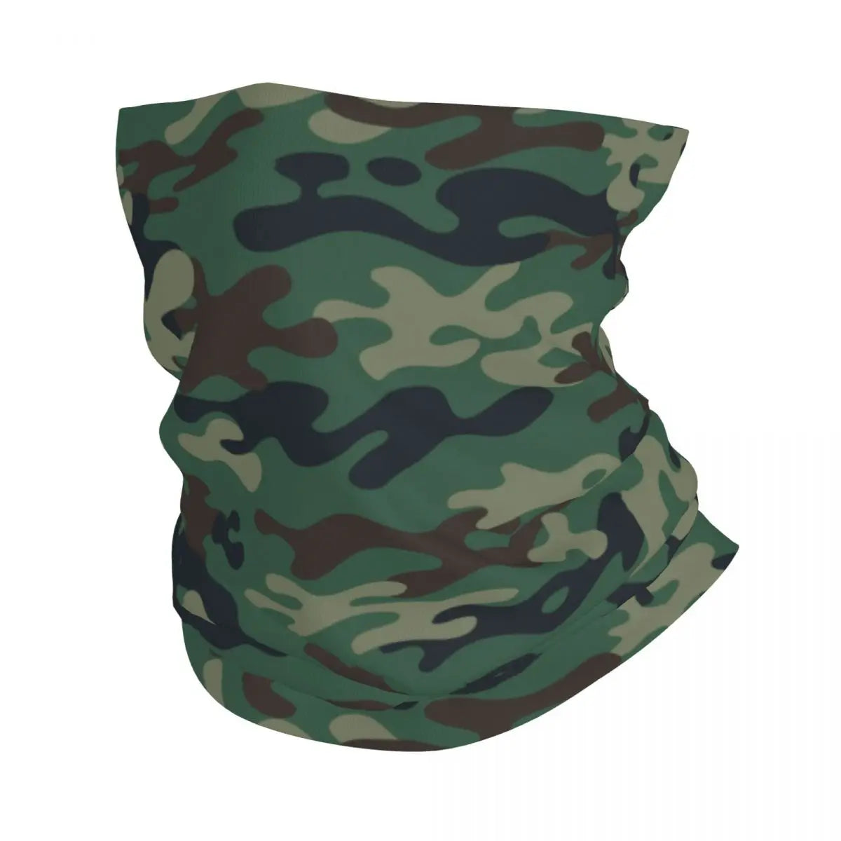 Custom Flecktarn Camo Bandana Neck Gaiter Windproof Face Scarf Cover Men Women Woodland Camouflage Headwear Tube Balaclava