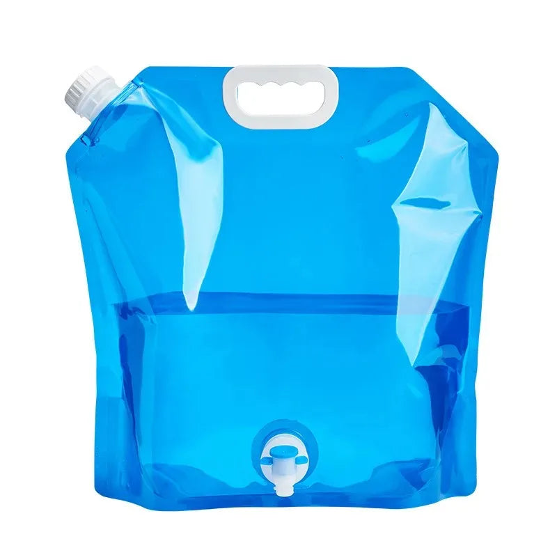 5/10L Camping Water Bag Portable Folding Water Bucket Large Water Container Outdoor Travel Collapsible Pouch Can Camping Supplie