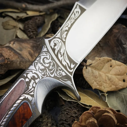 Heavy Duty Saudi Arabia Fixed Blade Knife Military Tactical Knife D2 Steel Blade Sandalwood Handle Outdoor Camping Hunting Tool
