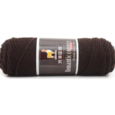 TPRPYN 1pc 100g Alpaca wool Soft Warm Knitting Worsted Alpaca Wool Crochet Yarn Thread Scarves Gloves Handcraft Pure Multic