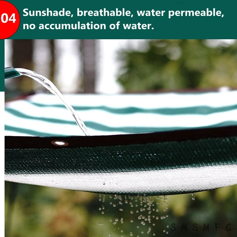 12 Pin Anti-UV HDPE Shading Net Garden Balcony Succulent Plant Sunshade Net Outdoor Swimming Pool Sun Shade Net Car Cover