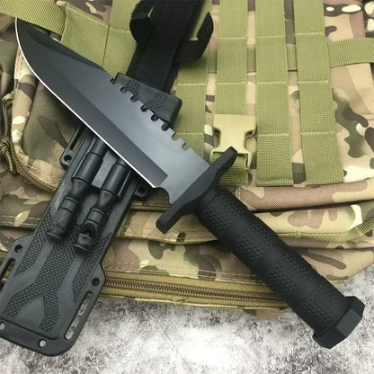 Survival Fixed Blade Knife Sharp 5Cr13Mov Blade with  Sheath Camping Portable Outdoor Utility Knife EDC Tactical Hunting Tool