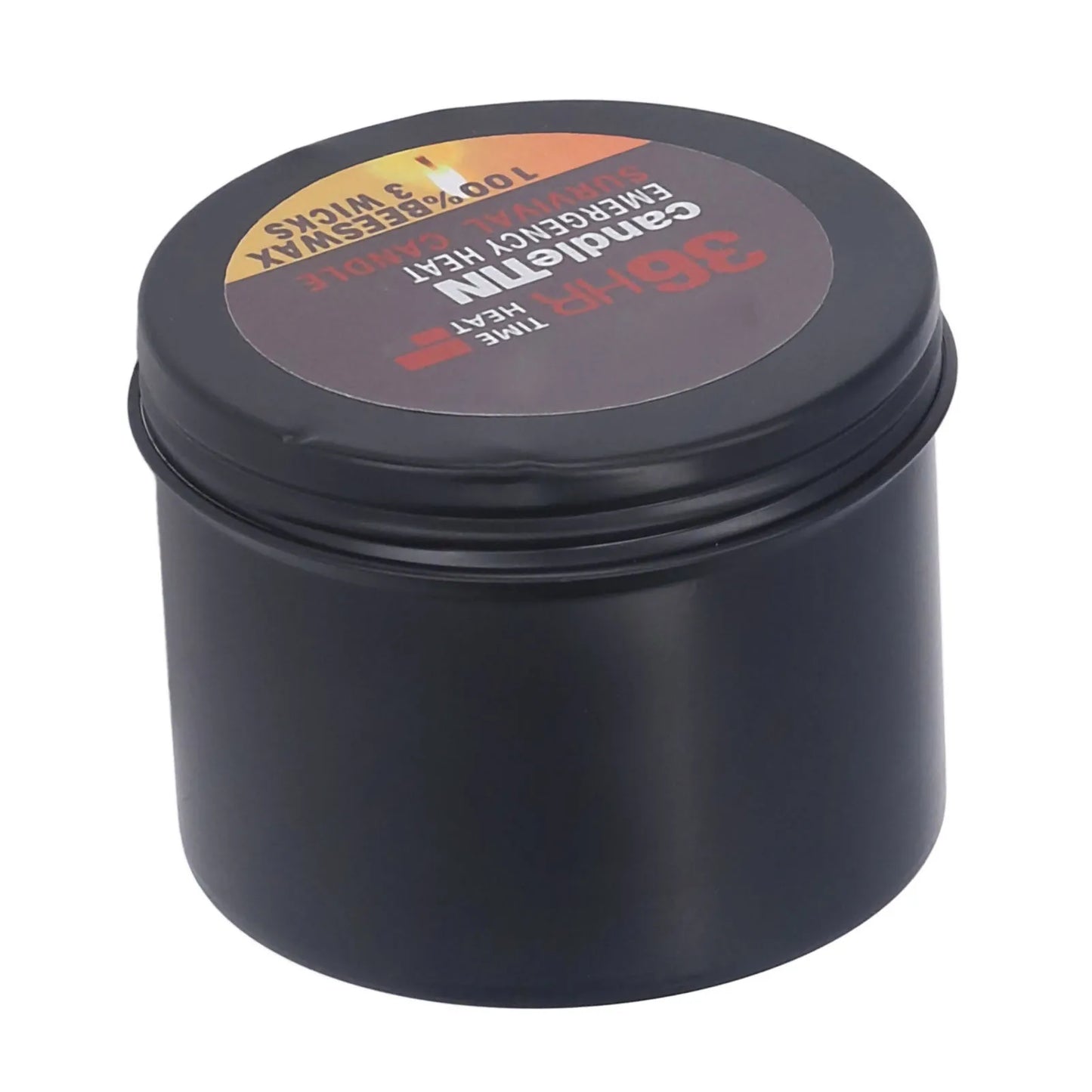 Survival Candle 3 Wicks Small Portable 36 Hours Burning Natural Aroma Long Lasting Candles Romantic Ambience for Camping