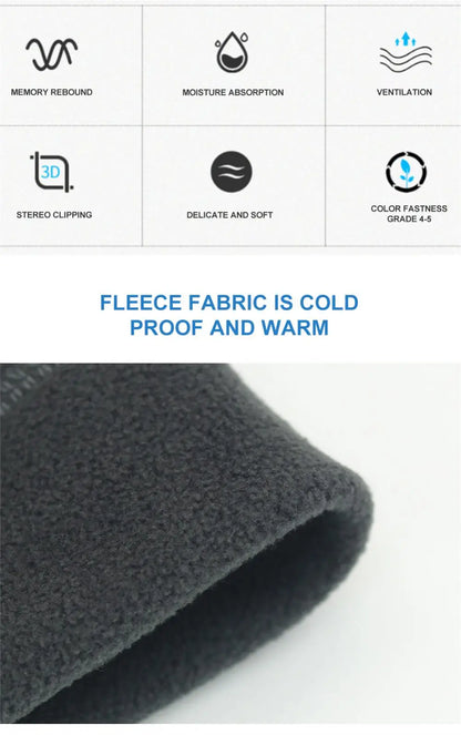 Fleece Running Cap Sports Winter Hat Soft Stretch Fitness Warm Snowboard Hiking Cycling Ski Windproof Cap Men Women